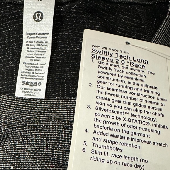 New! Lululemon Swiftly! - Picture 3 of 6